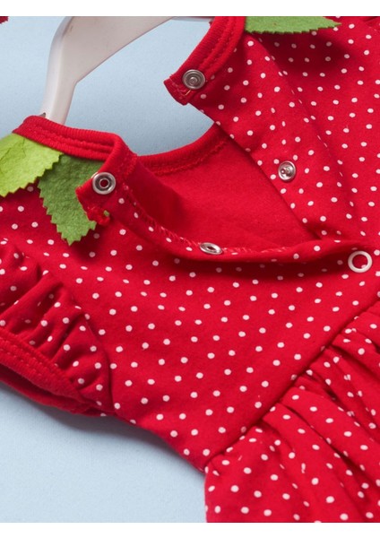 3-6-9 Ay Çilek Bebekler Penye Kumaş Kısa Kollu Kız Erkek Bebek Tulumu modelleri