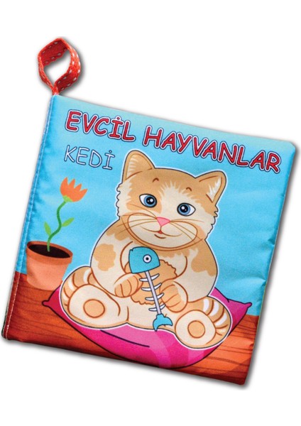 Evcil Hayvanlar Sessiz Kumaş Kitap - Bez Kitap
