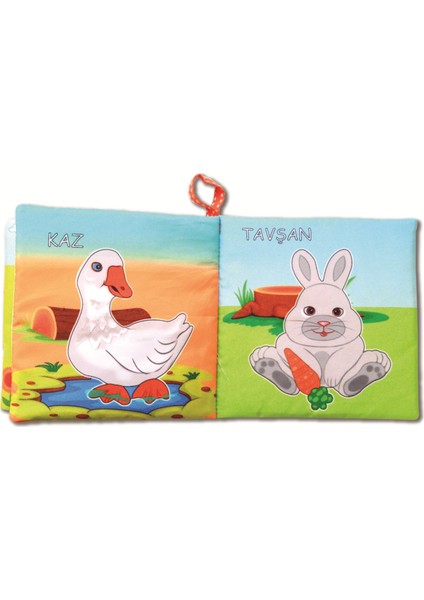 Evcil Hayvanlar Sessiz Kumaş Kitap - Bez Kitap