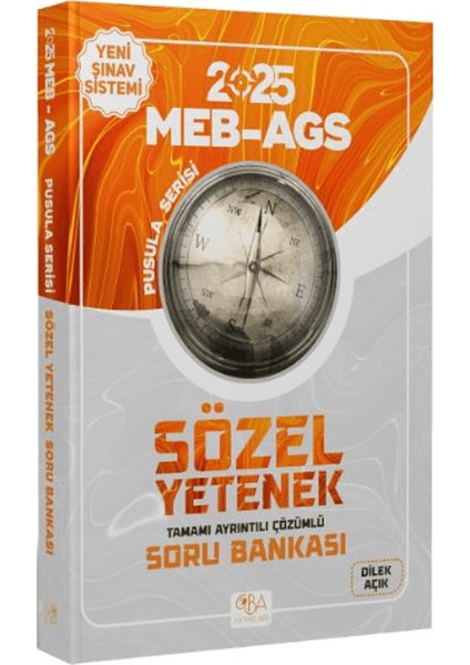 2025 Meb-Ags Sözel Yetenek Soru Bankası Çözümlü Pusula Serisi
