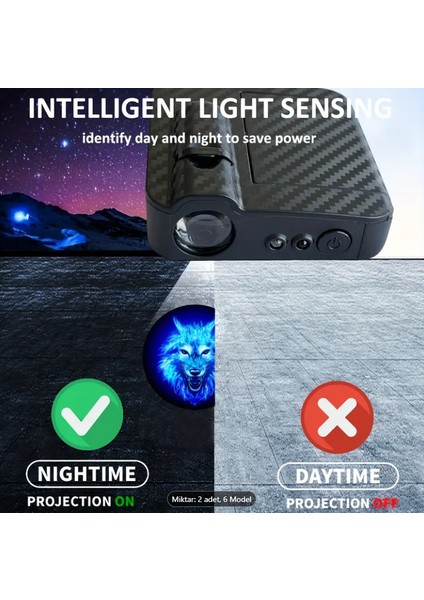 Mini Projektör, Tüm Araçlar için, Araç Kapısı Projektörü, Aydınlatma, LED Işıkları, Süslü Araç Kapısı modelleri