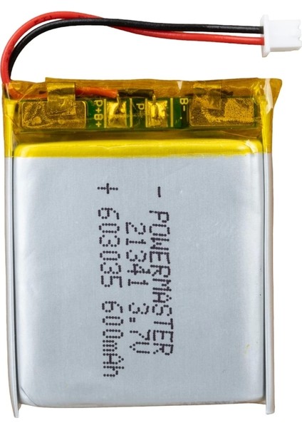 3.7 Volt 600 Mah Lityum Polimer Pil