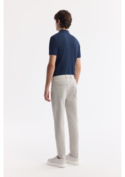 Erkek Taş Slim Fit Klasik Bel Armürlü Pamuklu 5 Cep Pantolon B003038