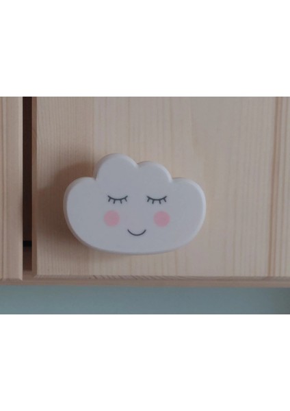 Sevimli Bulut Mobilya Kulpu - 6'lı Set