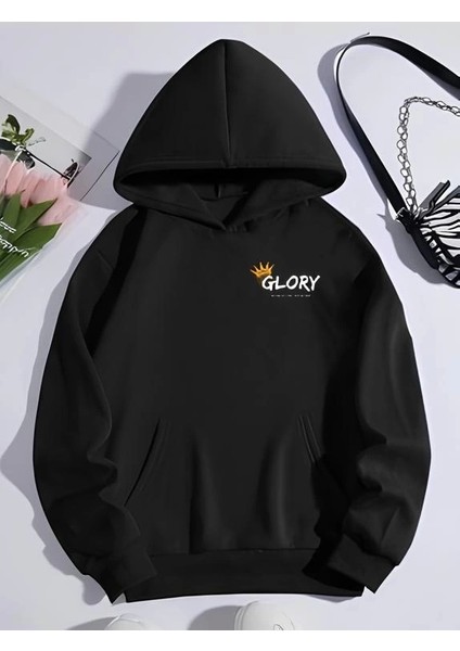Kışlık Üç Iplik Kapşonlu Sweatshirt