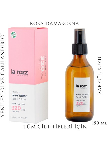 Isparta Tam Yağlı Doğal Gül Suyu 150 ml fiyatları