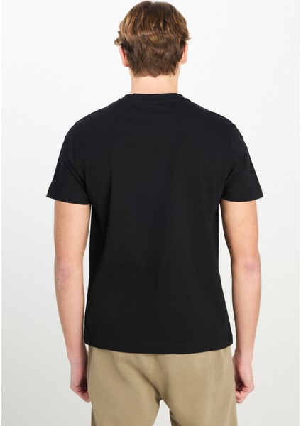 Regular Fit Normal Kesim Bisiklet Yaka Pamuklu Siyah Tişört indirimleri