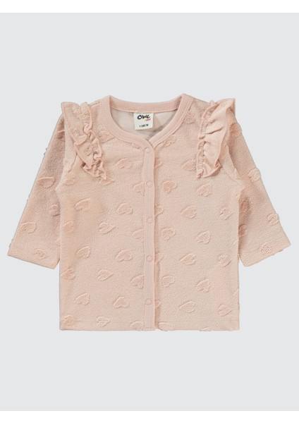 Kız Bebek Pijama Takımı 1-6 Ay Pudra modelleri