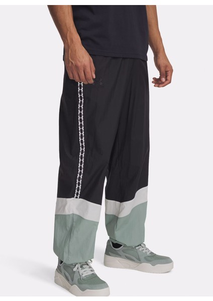 6001680-001 Ua M's 96 Terrace Pant Lastikli Bel Loose Fit Siyah Erkek Eşofman Altı