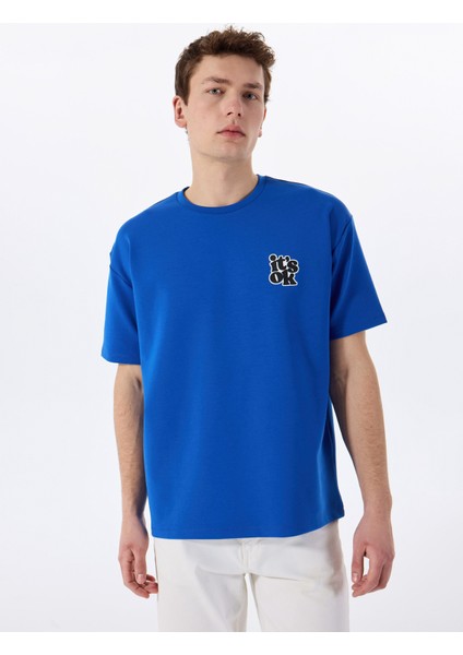 Gmg Fırenze Bisiklet Yaka Saks Erkek T-Shirt GU25MSS03016