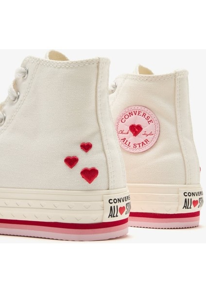 Beyaz Kız Çocuk Yürüyüş Ayakkabısı A10717C.103-CHUCK Taylor All Star modelleri