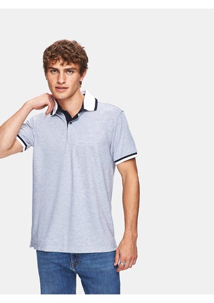 Erkek Basıc Polo Yaka Regular Gri T-shırt fiyatları