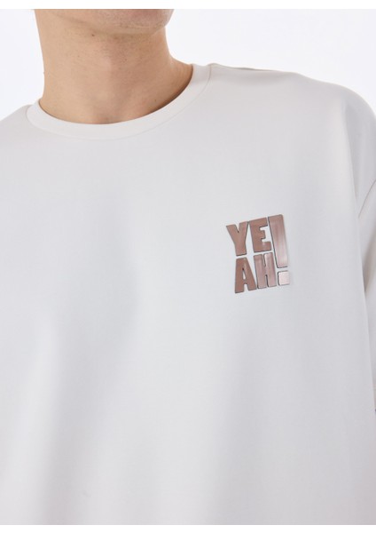 Gmg Fırenze Bisiklet Yaka Ekru Erkek T-Shirt GU25MSS03017 fırsatları
