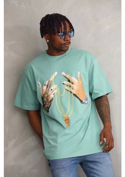 Baskılı Oversize Tshirt