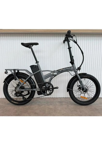Elektrone Pasific 20 Jant E-Bike Md 7 Vites Elektrikli Katlanır Bisiklet Siyah Kırmızı Füme