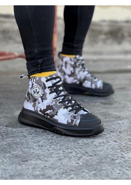 Acık Askeri Erkek Yarım Bilek Casual Ayakkabı 17