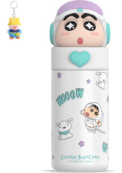 Crayon Shin-Chan Sevimli Çocuk Termos Bardağı 316 Paslanmaz Çelik Bardak Öğrenci Okulu Taşınabilir Su Bardağı (Yurt Dışından)