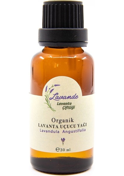 Lavande Organik Lavanta Yağı (L. Angustifolia) 30ML-İÇTEN Damlalıklı