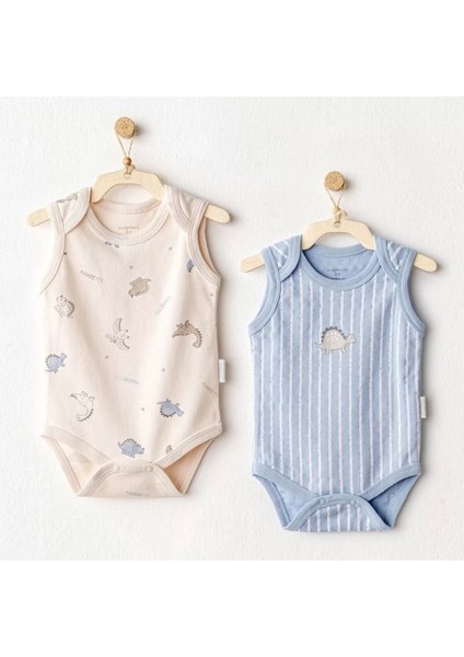 Andywawa AC25921 Dino 2'li Bebek Body Beige Blue