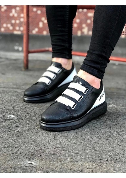3 Bant Legend Kömür Beyaz Kalın Taban Casual Erkek Ayakkabı 29 modelleri