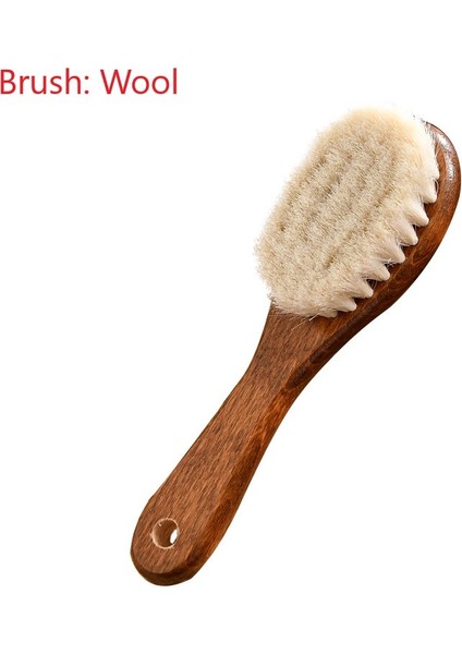 1 Adet Yün Tarzı Kıl Fırça Kayın Ahşap Sap Çok Fonksiyonlu Ayakkabı Fırçası Kıyafet Fırçası Logo Özelleştirilebilir (Yurt Dışından)