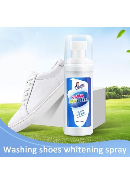 100ML Stili 100ML Ayakkabı Beyazlatma Spreyi Beyaz Ayakkabı Temizleyici Temizlik Için Kullanışlı Deri Ayakkabı Parlatıcı Beyazlatıcı Yenileyici L7W9 (Yurt Dışından)