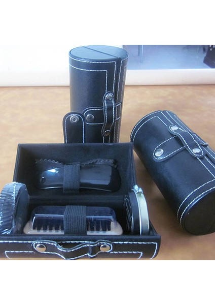 Siyah Stil Polonya Fırçalar Silindir Kutu Set Ayakkabı Bakım Aracı Ayakkabı Fırçası Profesyonel Ahşap Fırça Seti Ev Temizlik Aksesuarları (Yurt Dışından) fiyatları