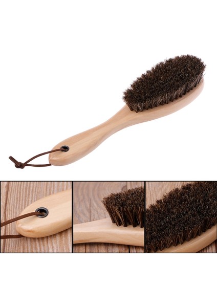 Gerçek At Kılı Fırça Bot Ayakkabı Parlatıcı Temizleyici Ceketi Zarar Vermeyecek (Yurt Dışından)