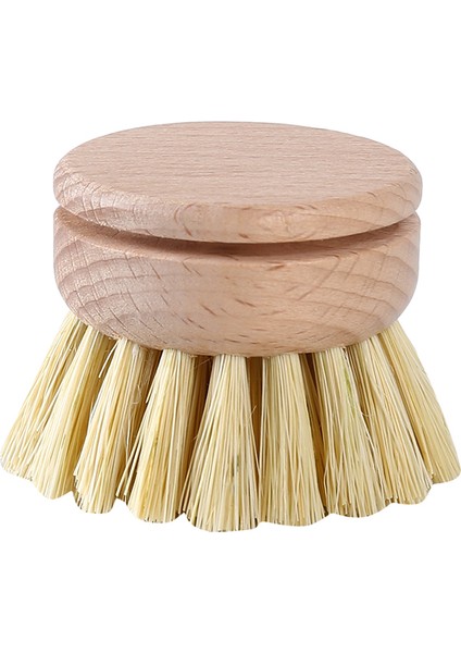 No.4 Tarzı Ahşap Temizlik Fırçası Çok Fonksiyonlu Kütük Rengi Ayakkabı Yıkama Çamaşır Temizleme Fırçası Banyo Zemin Dezenfeksiyon Fırçası (Yurt Dışından)