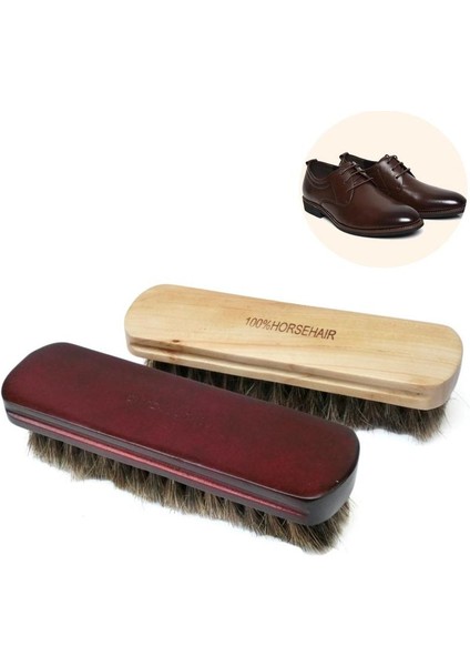 B Tarzı Kahverengi Ahşap Sap Kıllı At Kılı Ayakkabı Parlatma Temizleme Fırçası Polisaj Aracı Temizlik Aleti (Yurt Dışından) indirimleri