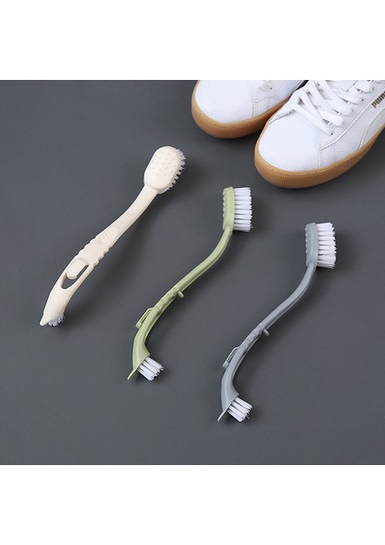 Mavi Stil Çift Başlı Taşınabilir Ayakkabı Temizleme Araçları Ayakkabı Fırçası Spor Ayakkabı Yıkama Fırçaları Uzun Saplı Plastik Ev Temizleyici (Yurt Dışından)