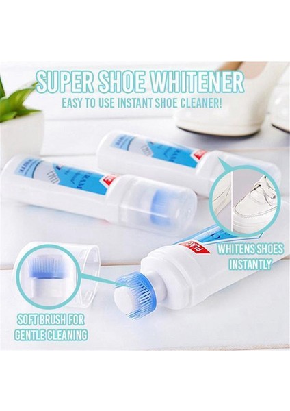 H01 Stili 100G Beyaz Ayakkabı Temizleyici Toz Süper Sarı Kenar Beyazlatıcı Sneaker Fırça Temizleyici Büyücü Ayakkabı Tozu (Yurt Dışından) fiyatları