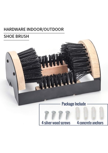 Siyah Renk Stili Ayakkabı Fırçasıyla Monte Edilebilir Çizme Temizleyici Ayakkabı Fırçası - Çizme, Ayakkabı, Sneaker Için Iç/dış Mekan Çizme Kazıyıcı (Yurt Dışından)