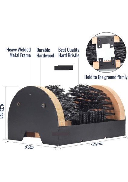 Siyah Renk Stili Ayakkabı Fırçasıyla Monte Edilebilir Çizme Temizleyici Ayakkabı Fırçası - Çizme, Ayakkabı, Sneaker Için Iç/dış Mekan Çizme Kazıyıcı (Yurt Dışından) fiyatları