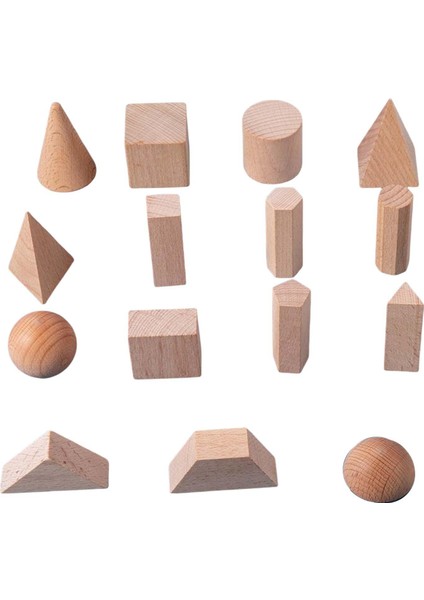 15 Ahşap Oyuncaklar 2+ Için 3D Şekiller (Yurt Dışından)