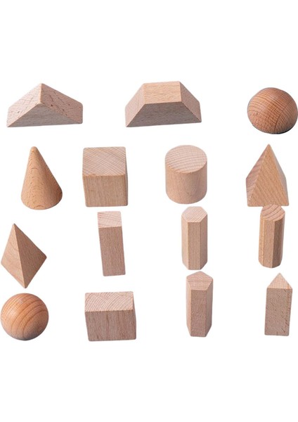 15 Ahşap Oyuncaklar 2+ Için 3D Şekiller (Yurt Dışından)