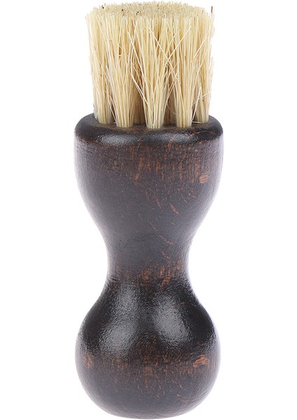 Sarı Renk Stili 1 Adet Ahşap Saplı Ayakkabı Parlatma Fırçası Cila Kıllı Saç Parlatma Fırçası Mini Kabak Ayakkabı Yağı Fırçası Ev Temizlik Aracı (Yurt Dışından)