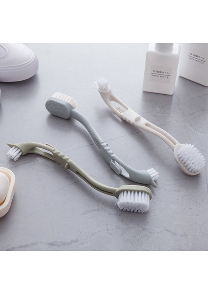 Yeşil Stil Çift Uçlu Ayakkabı Fırçası Temizleyici Temizlik Sneaker Beyaz Ayakkabı Temizleyici Seti Çok Fonksiyonlu Ev Temizlik Fırçası Çamaşır Aracı (Yurt Dışından) fiyatları