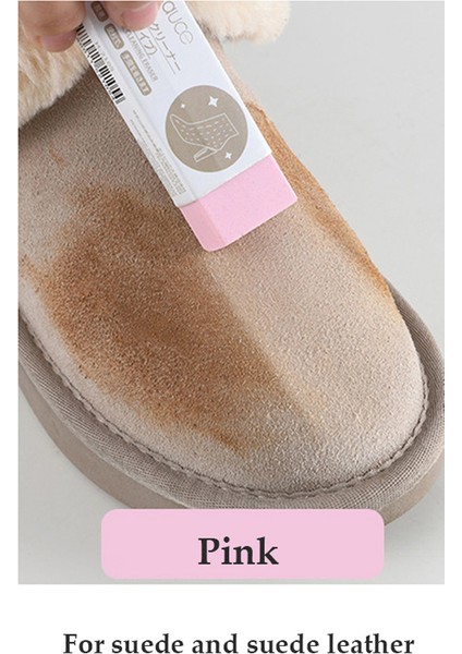 Pembe Tarzı Temizleme Sünger Süet Mat Ayakkabı Bakımı Deri Temizleyici Sneaker Bakımı Ayakkabı Temizleyici Sneaker Temizleyici Ayakkabı Temizleme Kiti Ayakkabı Fırçası (Yurt Dışından)