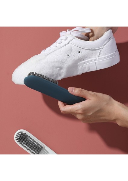 Mavi Stil Ev Taşıma Ayakkabı Fırçası Uzun Saplı Çok Fonksiyonlu Kıyafet Temizleme Yumuşak Yün Fırçası Toz Alma Araçları Asma Deliği ile (Yurt Dışından) fiyatları