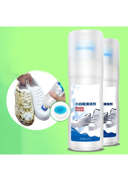 100ML Beyaz Ayakkabı Temizleyici Beyazlatıcı Parlatıcı Temizlik Aracı Ayakkabı Fırçası Ayakkabı Sneakerlar Klasik Deri Ayakkabılar Temizlik Ayakkabı Bakım Malzemeleri (Yurt Dışından)