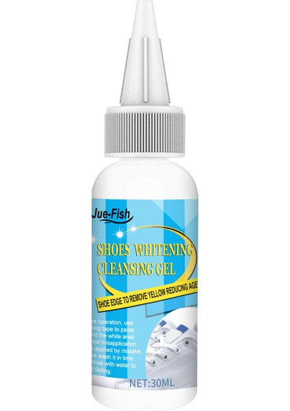 1 Şişe Stili 30G Beyaz Ayakkabı Temizleyici Beyazlatıcı Temizleme Jeli Ayakkabı Fırçası Ayakkabı Sneaker Ayakkabı Temizleme Yapışkan Bant Temizleme Aracı (Yurt Dışından)