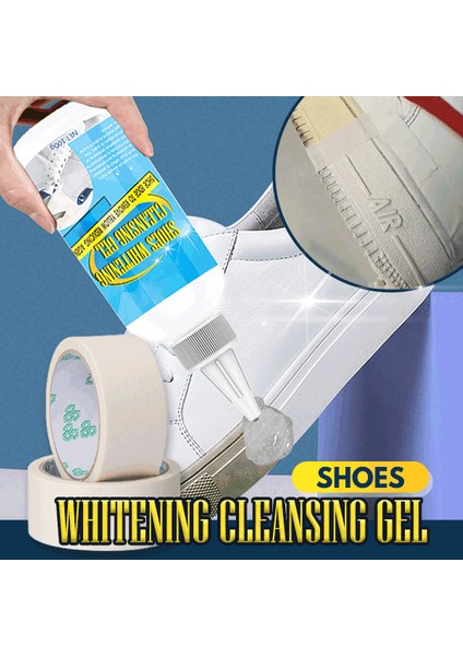 1 Takım Tarzı 100G Beyaz Ayakkabı Temizleyici Ayakkabı Beyazlatma Temizleme Jeli Kemerli Ayakkabı Fırçası Ile Ayakkabı Temizleme Jeli Ayakkabı Beyazlatma Kremi (Yurt Dışından) fiyatları