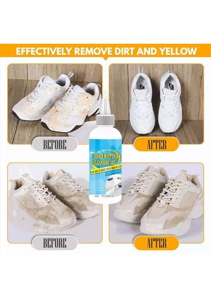 1 Takım Tarzı 100G Beyaz Ayakkabı Temizleyici Ayakkabı Beyazlatma Temizleme Jeli Kemerli Ayakkabı Fırçası Ile Ayakkabı Temizleme Jeli Ayakkabı Beyazlatma Kremi (Yurt Dışından) indirimleri