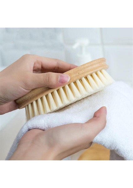 No.3 Tarzı Ahşap Temizlik Fırçası Çok Fonksiyonlu Kütük Rengi Ayakkabı Yıkama Çamaşır Temizleme Fırçası Banyo Zemin Dezenfeksiyon Fırçası (Yurt Dışından)