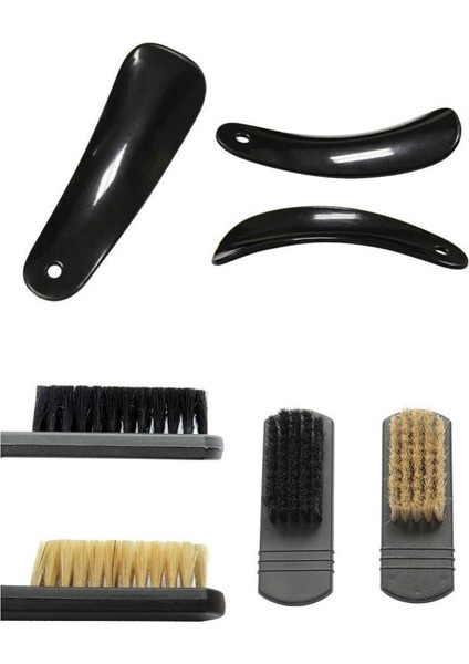Siyah Stil Taşınabilir Nötr Parlak Fırça Seti Profesyonel Ayakkabı Bakım Aracı Pratik Ayakkabı Parlatma Çizmeler Temizlik Kiti Fırçalar (Yurt Dışından) indirimleri