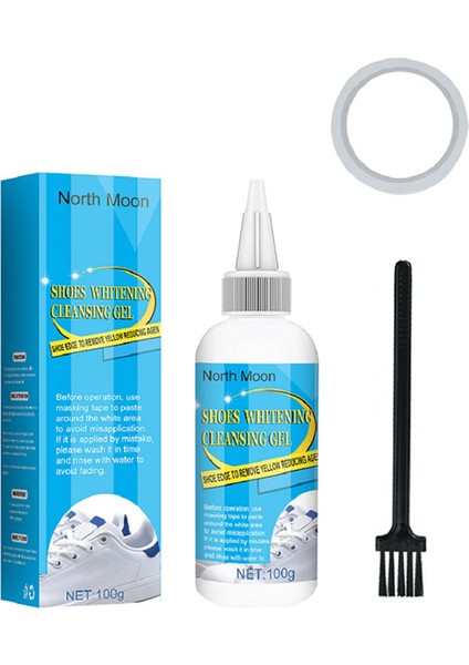 100ML Tarzı ml Beyaz Ayakkabı Temizleme Jeli Ayakkabı Lekelerini Temizleme Ağartma Parlatma Köpük Deoksit Jeli Sneaker Sarı Kenarları Çıkarma (Yurt Dışından)
