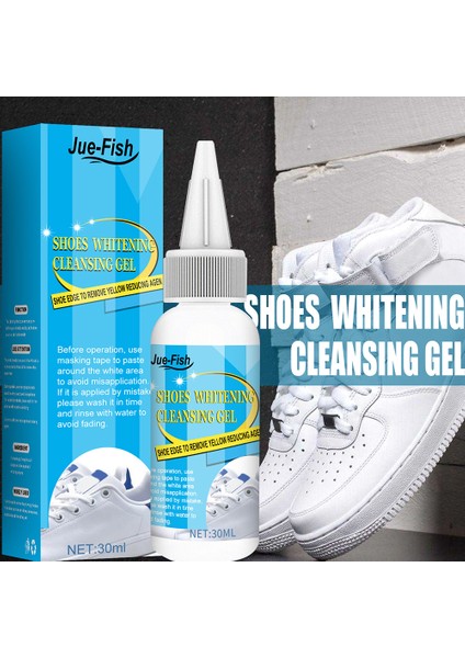 100ML Tarzı ml Beyaz Ayakkabı Temizleme Jeli Ayakkabı Lekelerini Temizleme Ağartma Parlatma Köpük Deoksit Jeli Sneaker Sarı Kenarları Çıkarma (Yurt Dışından)