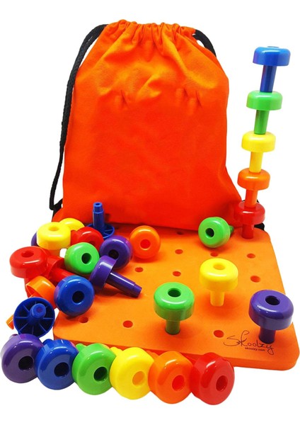 30PCS -Stacker Pegs & Pegboard Set Tanıma Çok Molored (Yurt Dışından)