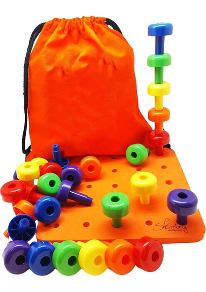 30PCS -Stacker Pegs & Pegboard Set Tanıma Çok Molored (Yurt Dışından)